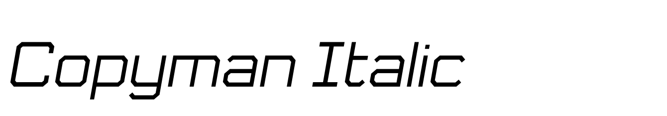 Copyman Italic